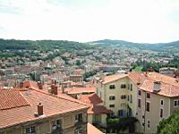 Le Puy-en-Velay, Vue sur la ville depuis la cathedrale (depuis le Porche de For)